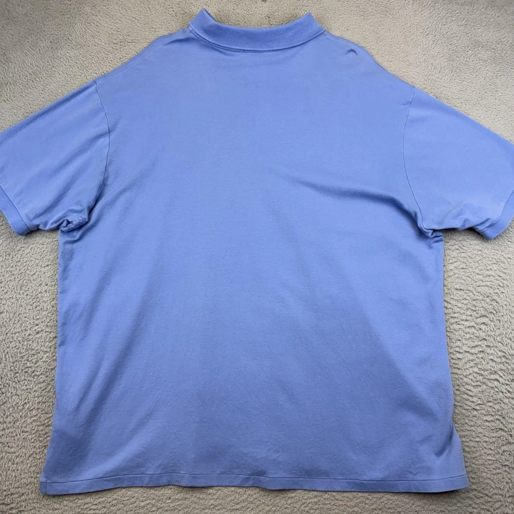 Polo Ralph Lauren Polo Shirt Mens Big‎ 2X Blue Cotton Jersey Pony Logo Casual